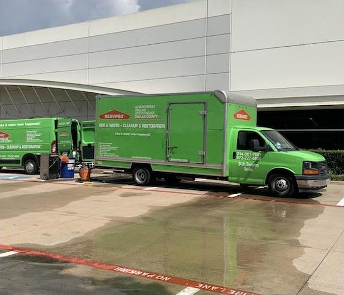SERVPRO truck in a parking lot