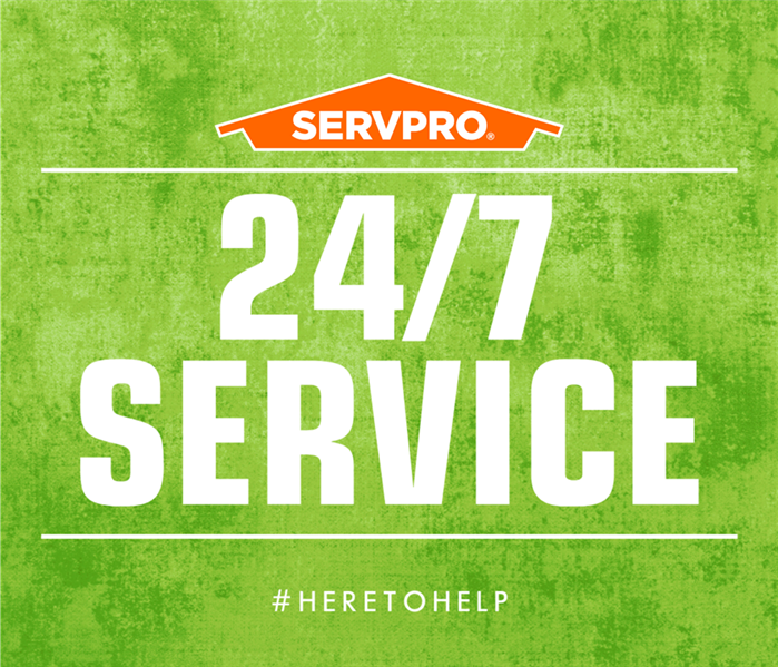 servpro poster 24/7 service