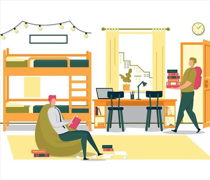 College dorm animation