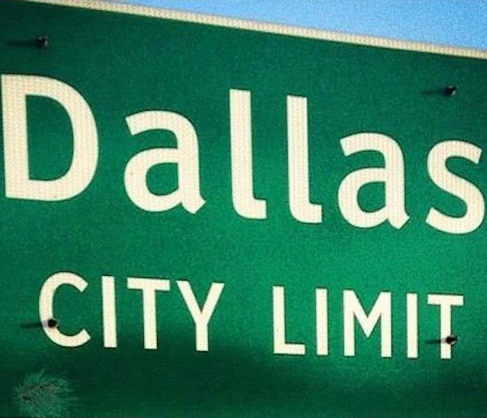Dallas city limit sign