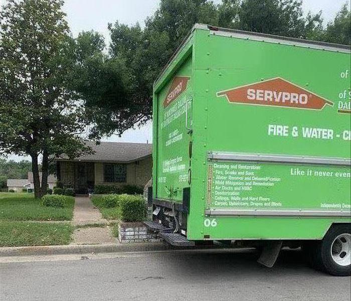 SERVPRO on the job.